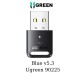 USB Bluetooth v5.3 Ugreen 90225 dùng cho Windows 8.1 / 10 / 11, kết nối cùng lúc 7 thiết bị